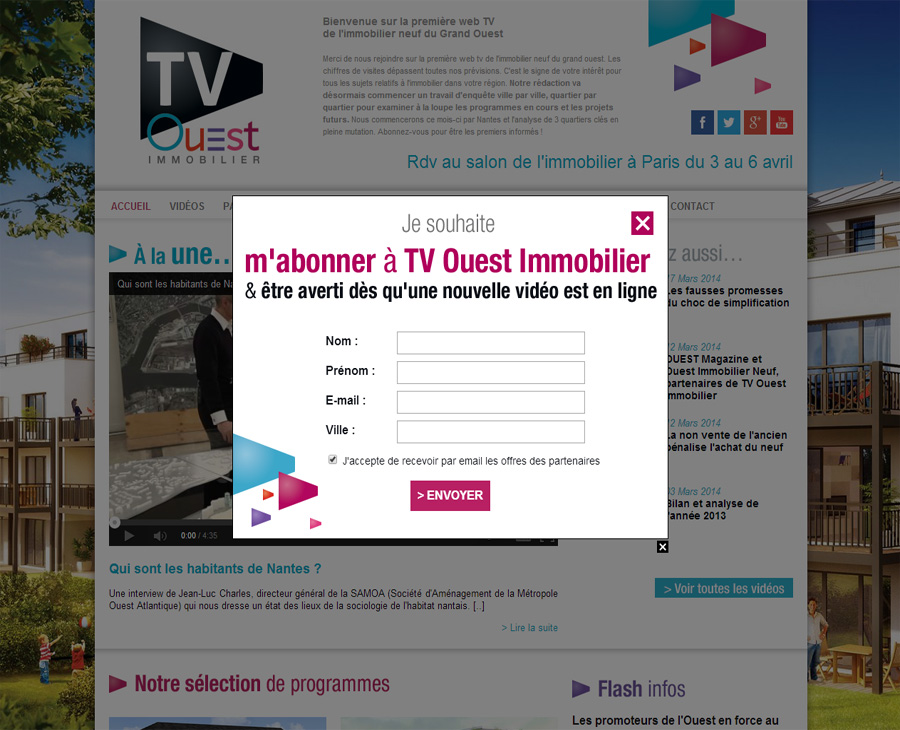 01 - Accueil TV Ouest IMMOBILIER